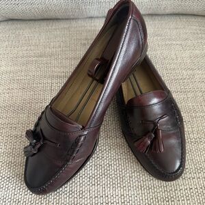 Cole Hahn Burgundy  Loafers with Tassels